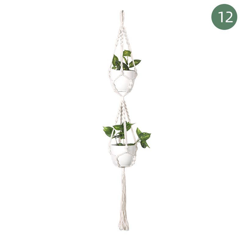 Handmade Macrame Plant Hangers (Plants and pots excluded)