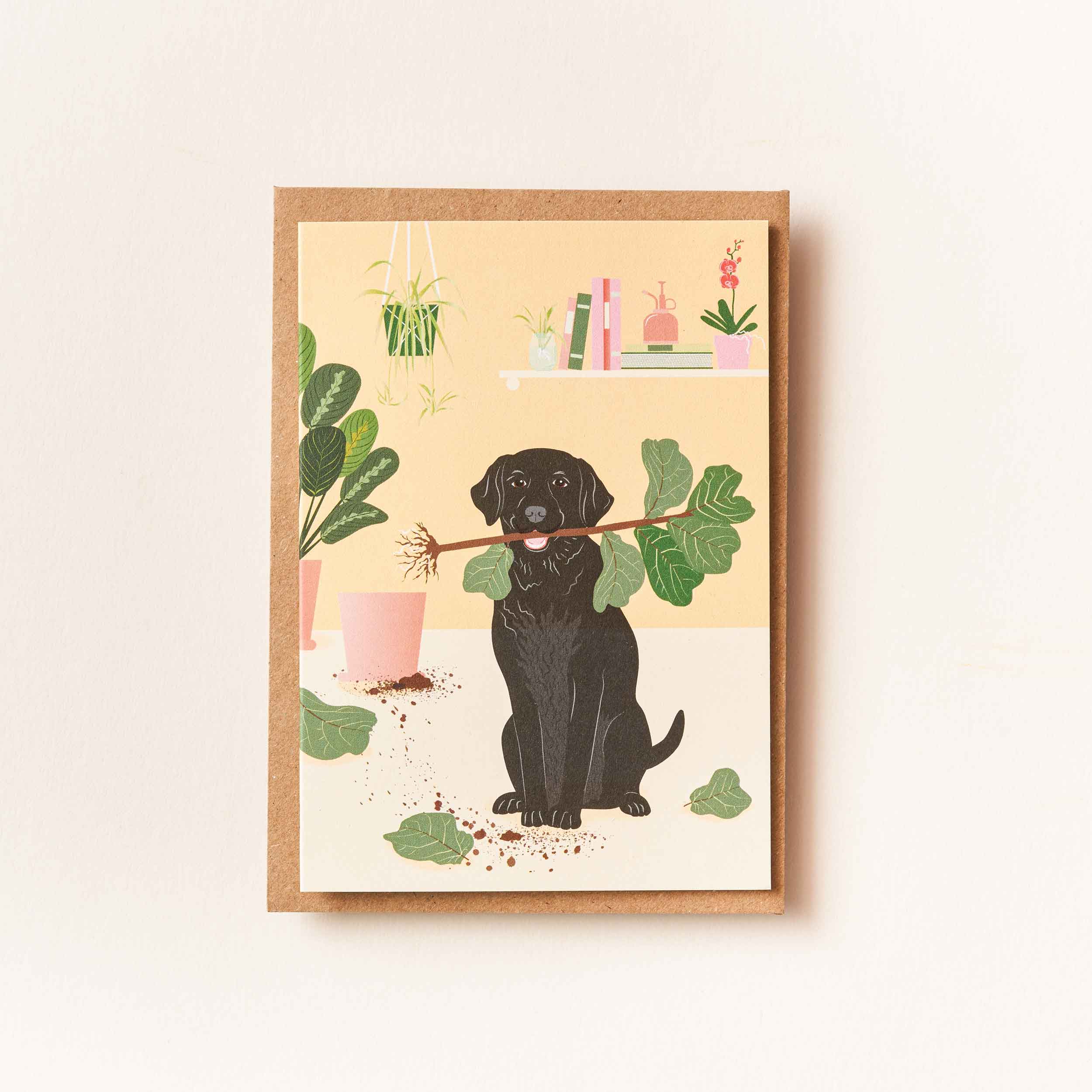 Labrador Dog - greetings card