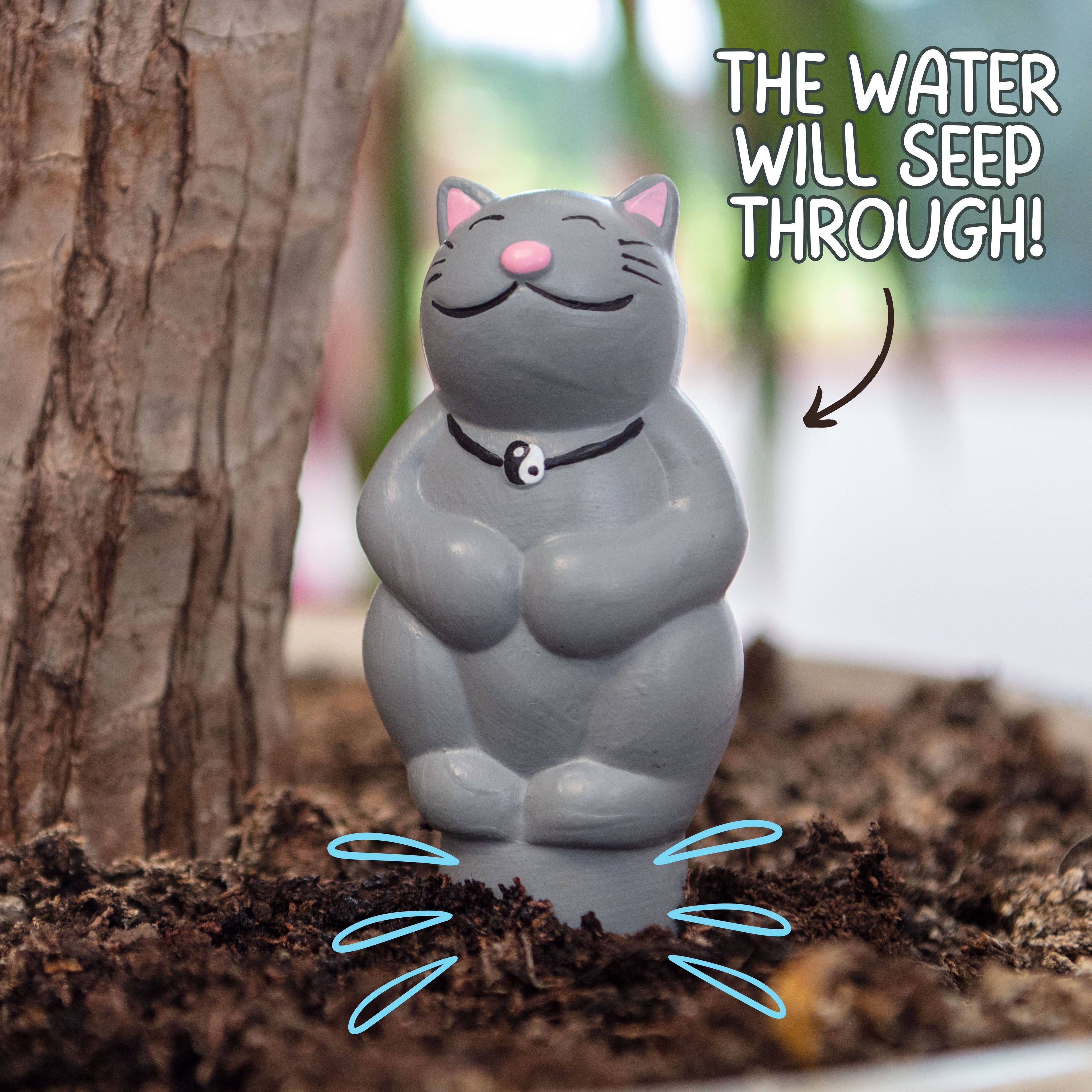 Grow with the Flow Kitty - Indoor House Plant Accessories