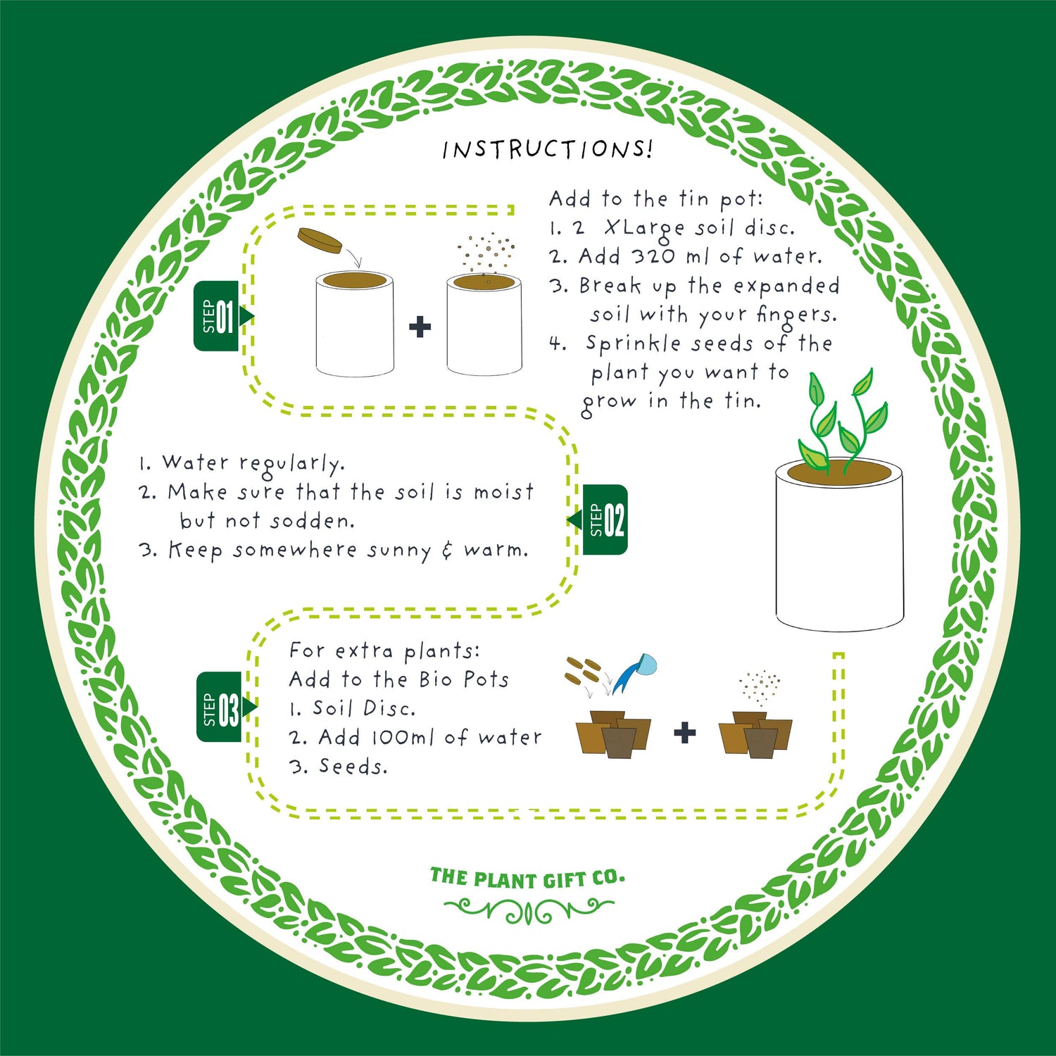 Tasty Herbs. Eco Grow Your Own Herbs, Gardening Kit.