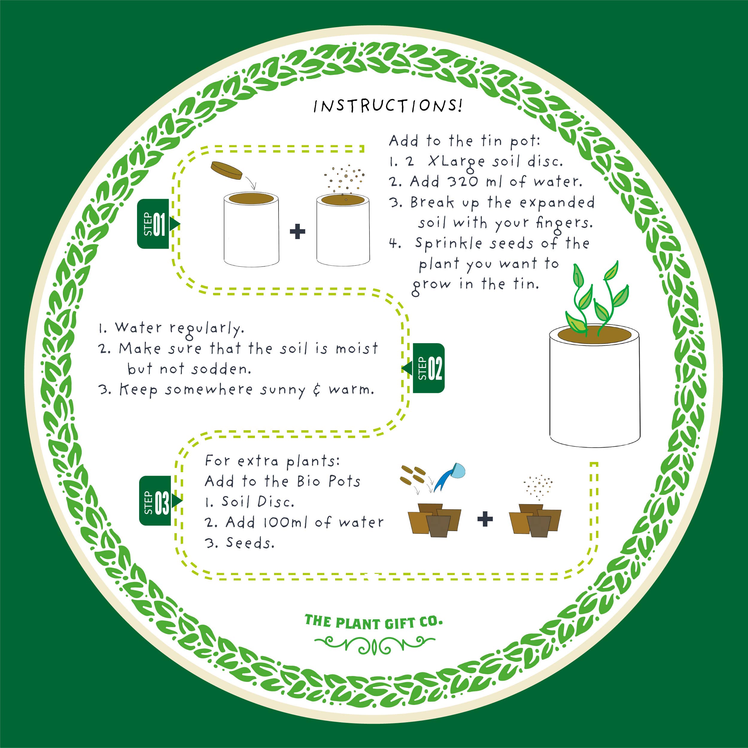 Tasty Herbs. Eco Grow Your Own Herbs, Gardening Kit.