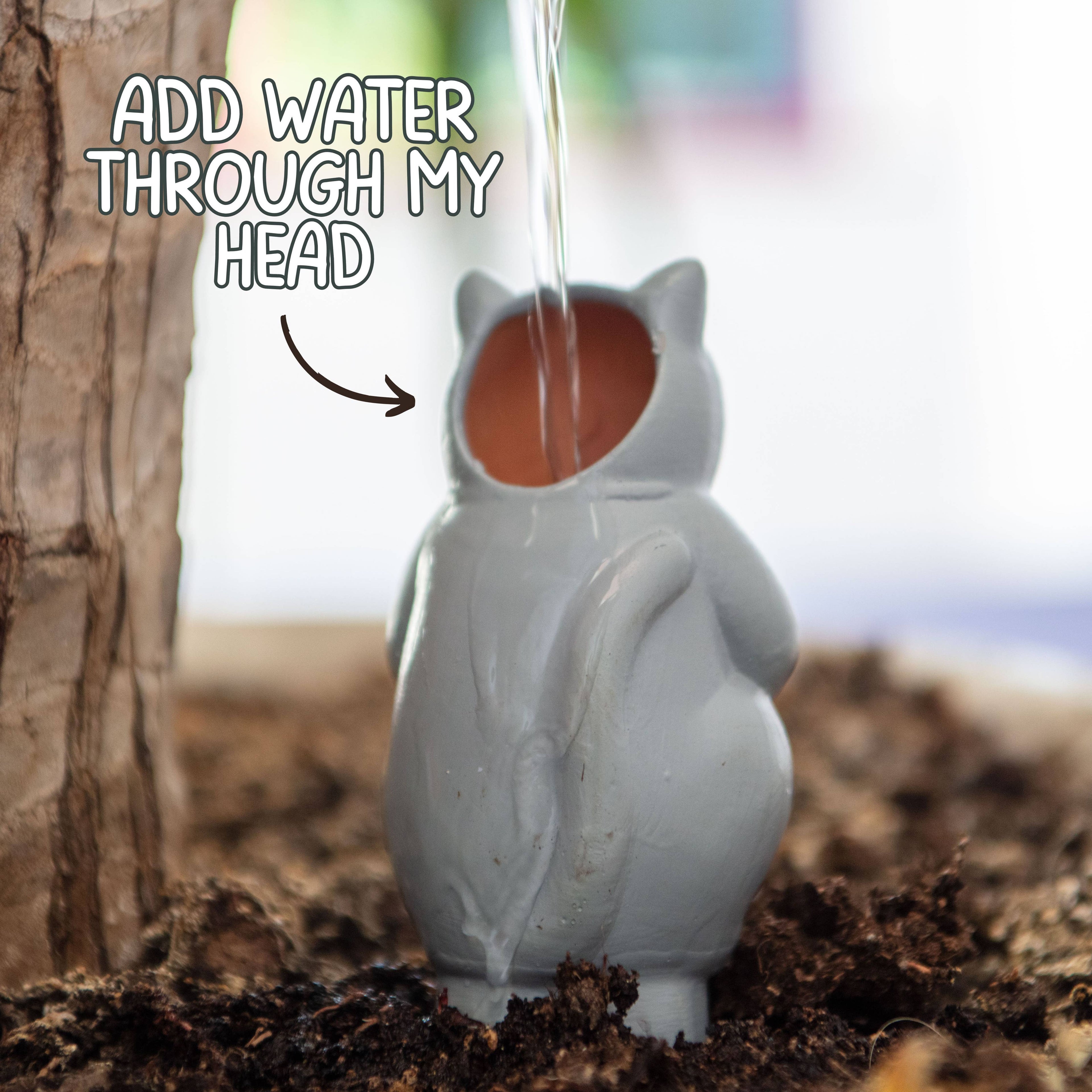 Grow with the Flow Kitty - Indoor House Plant Accessories