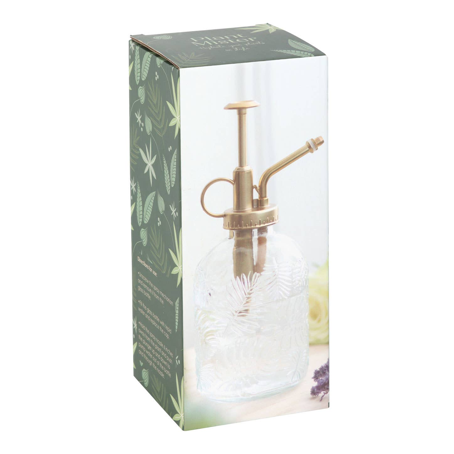 Large Leaf Glass Plant Spritzer