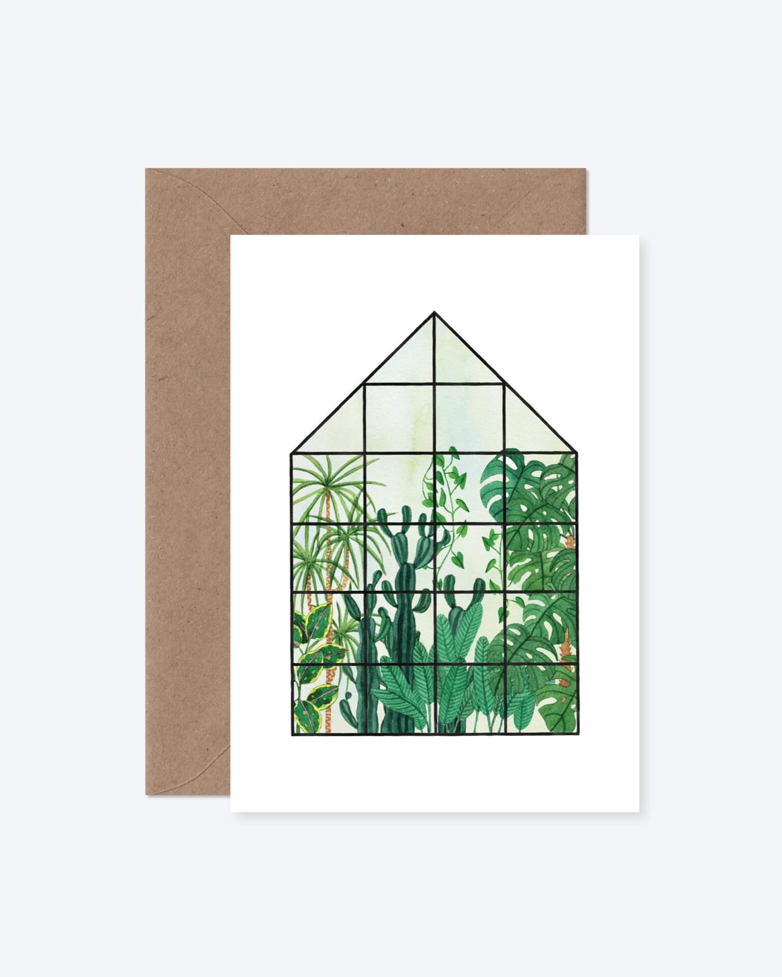 Tropical House Card