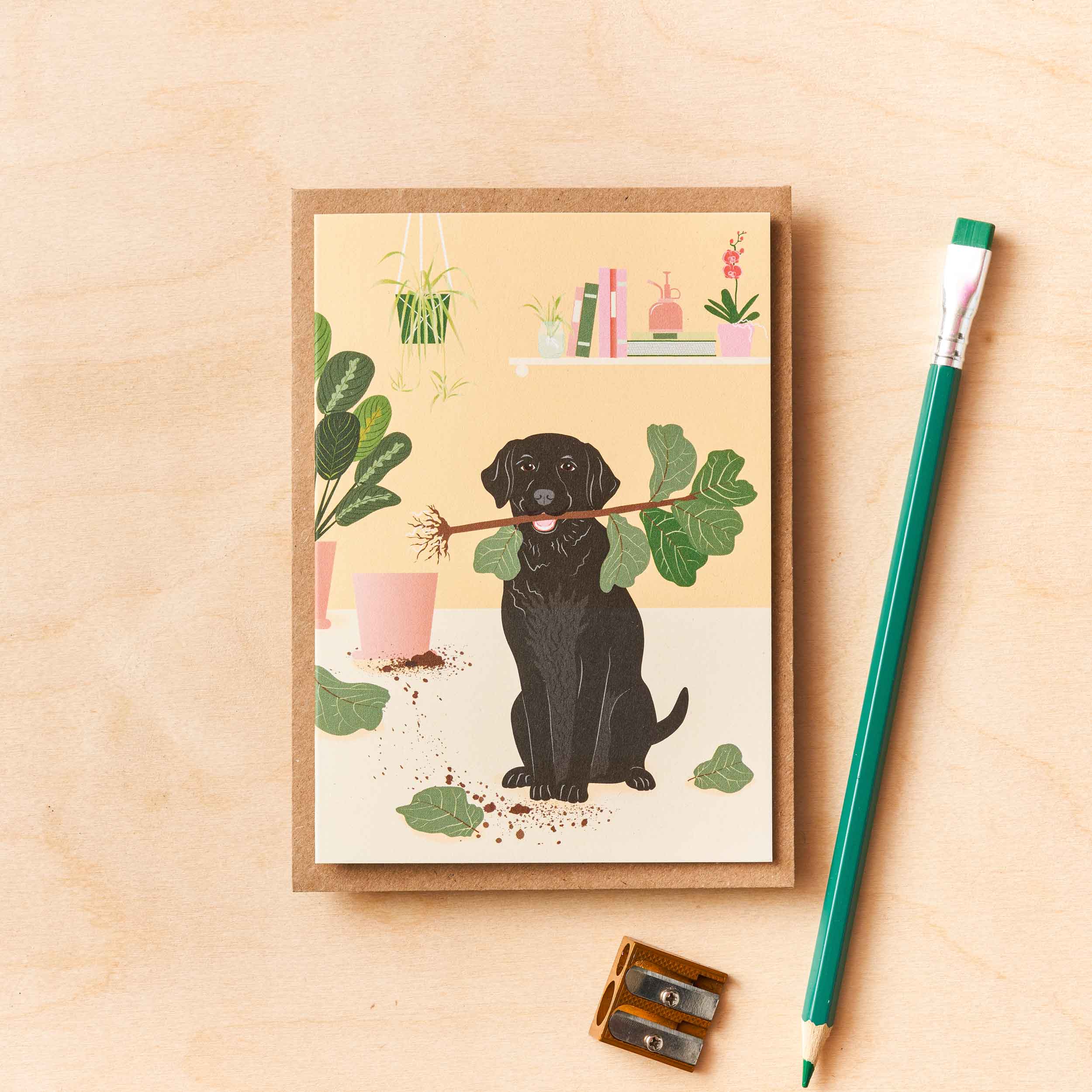 Labrador Dog - greetings card