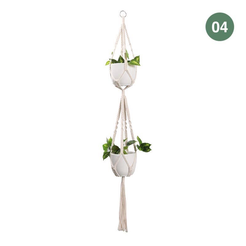 Handmade Macrame Plant Hangers (Plants and pots excluded)