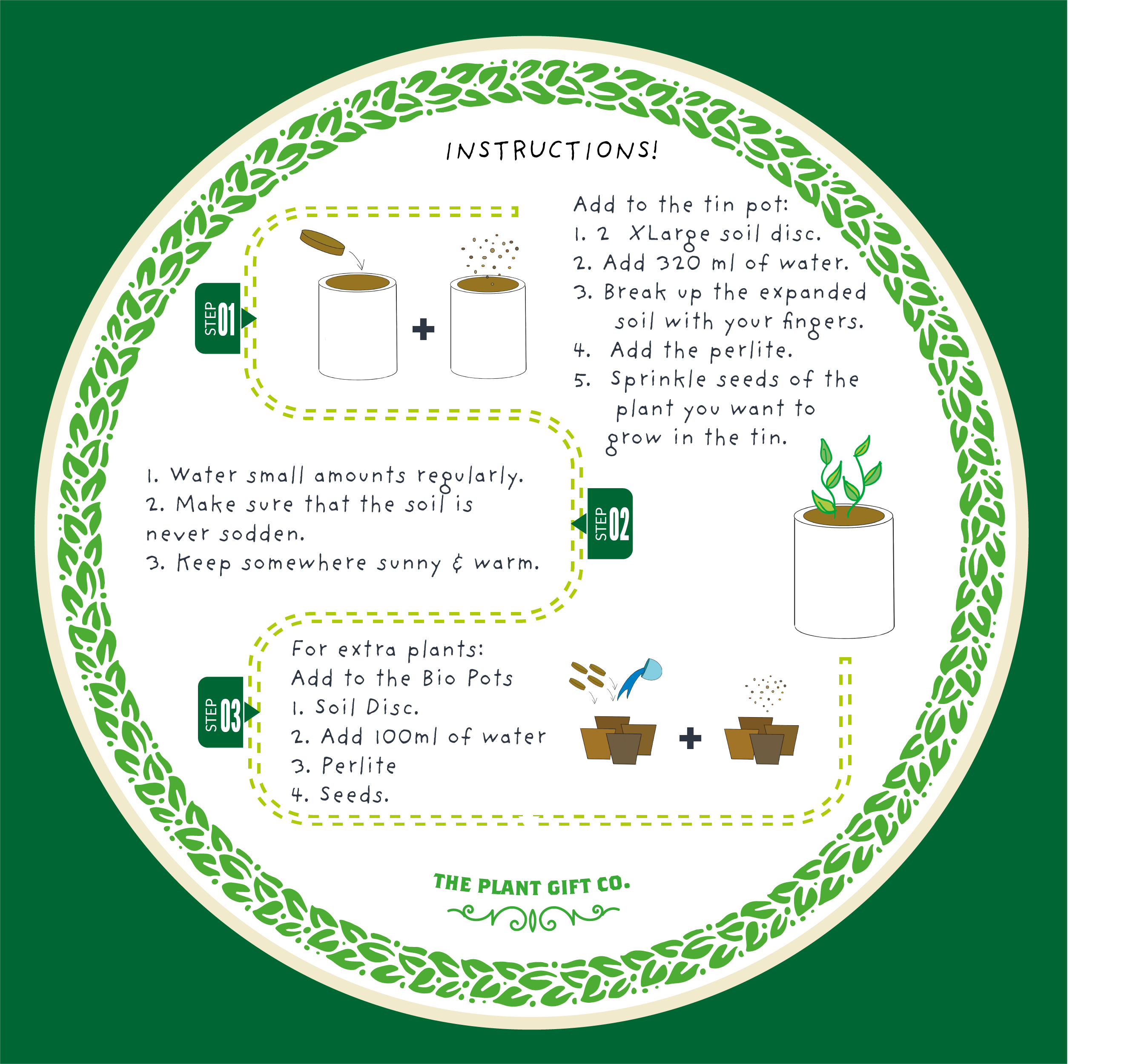 Percy Pricklebum. Grow Your Own Cacti Kit, Gardening Gift