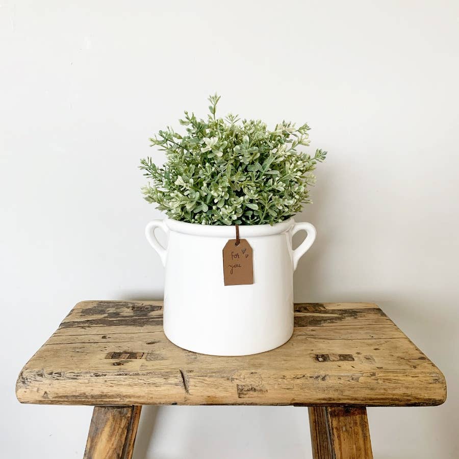 For You White Pot, 13cm