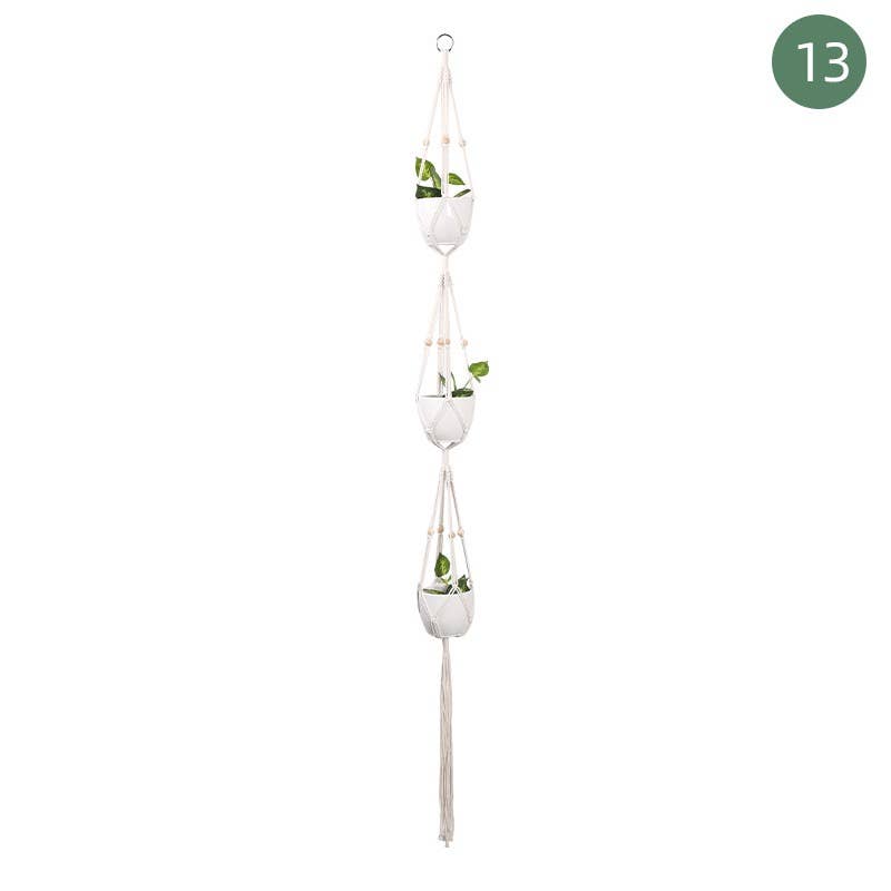 Handmade Macrame Plant Hangers (Plants and pots excluded)