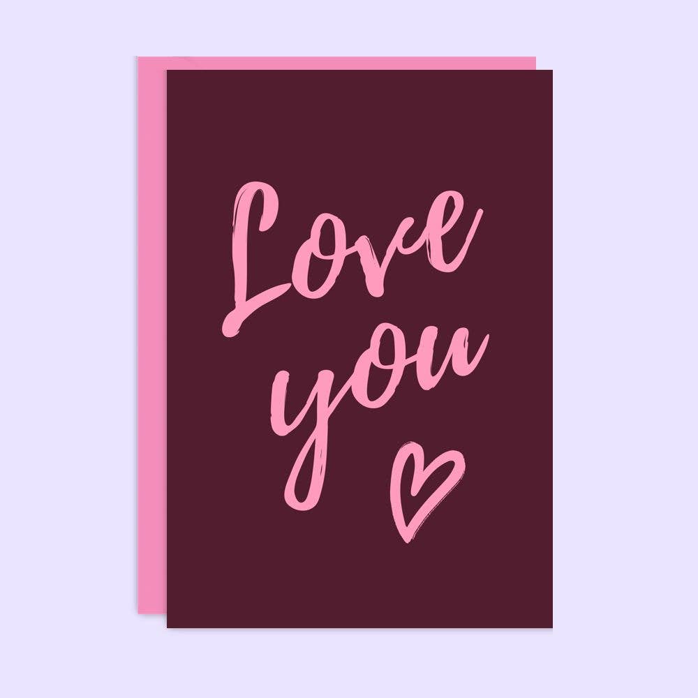 Love You Anniversary Card | Valentines Day Card