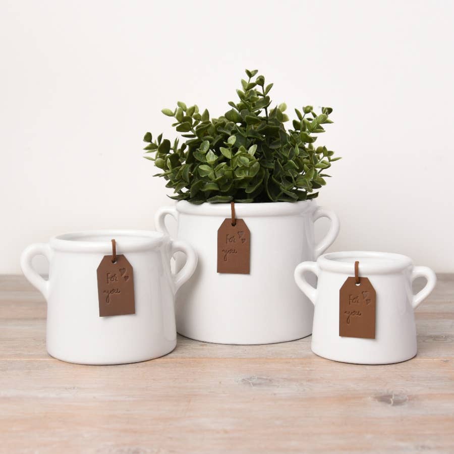 For You White Pot