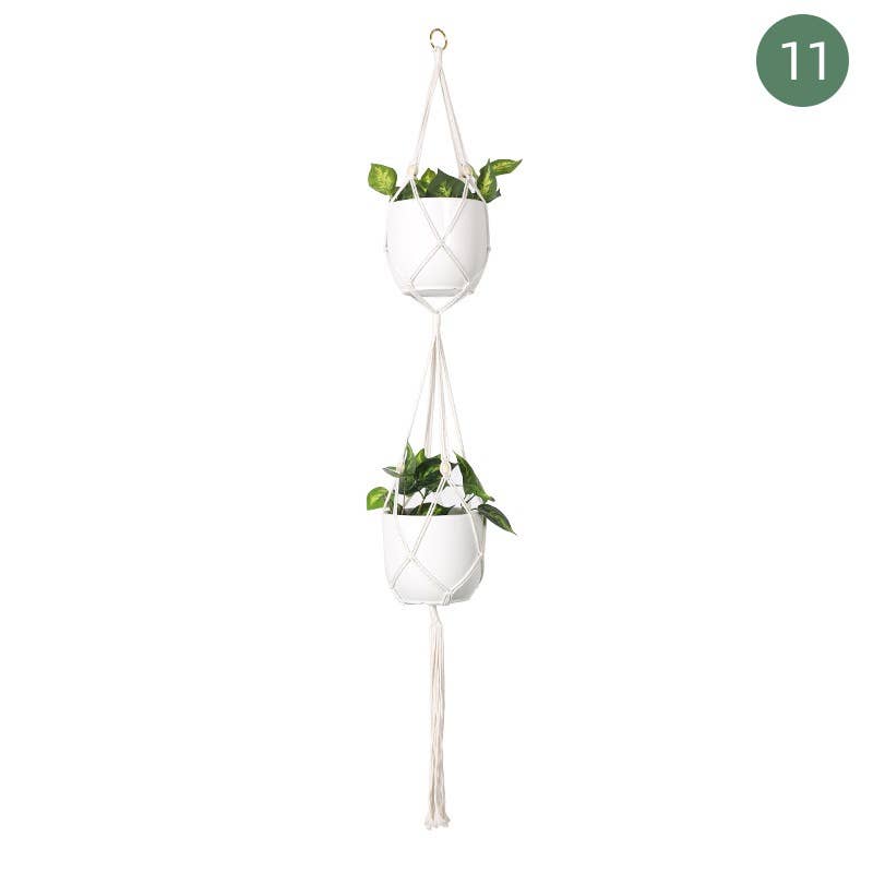 Handmade Macrame Plant Hangers (Plants and pots excluded)