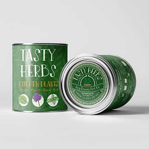 Tasty Herbs. Eco Grow Your Own Herbs, Gardening Kit.