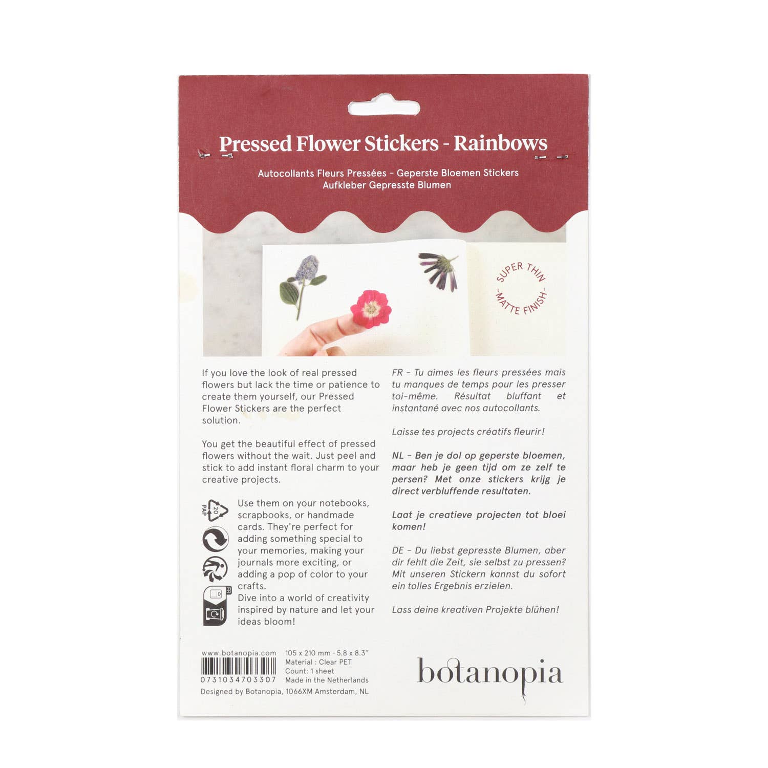 Pressed Flowers Sticker Sheet