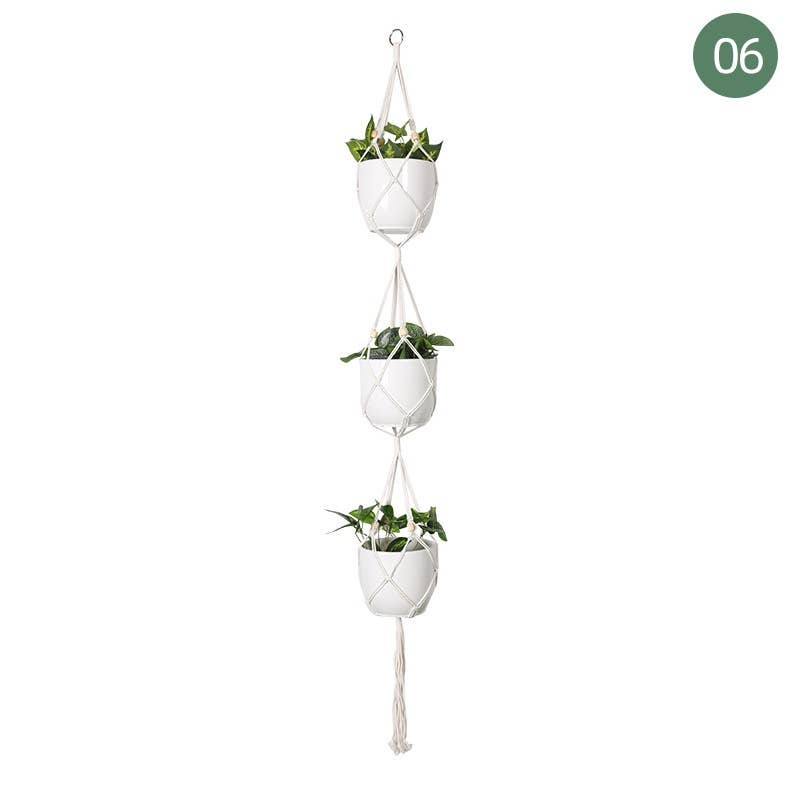 Handmade Macrame Plant Hangers (Plants and pots excluded)