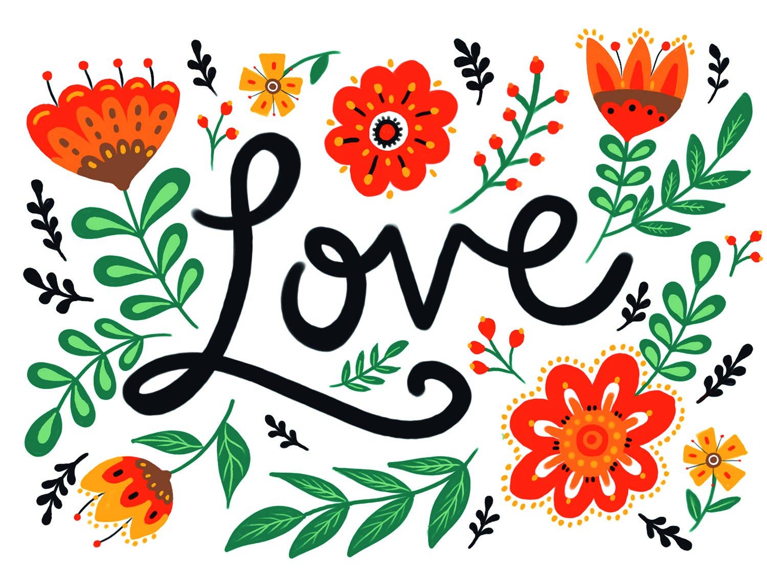 Love Folk Card