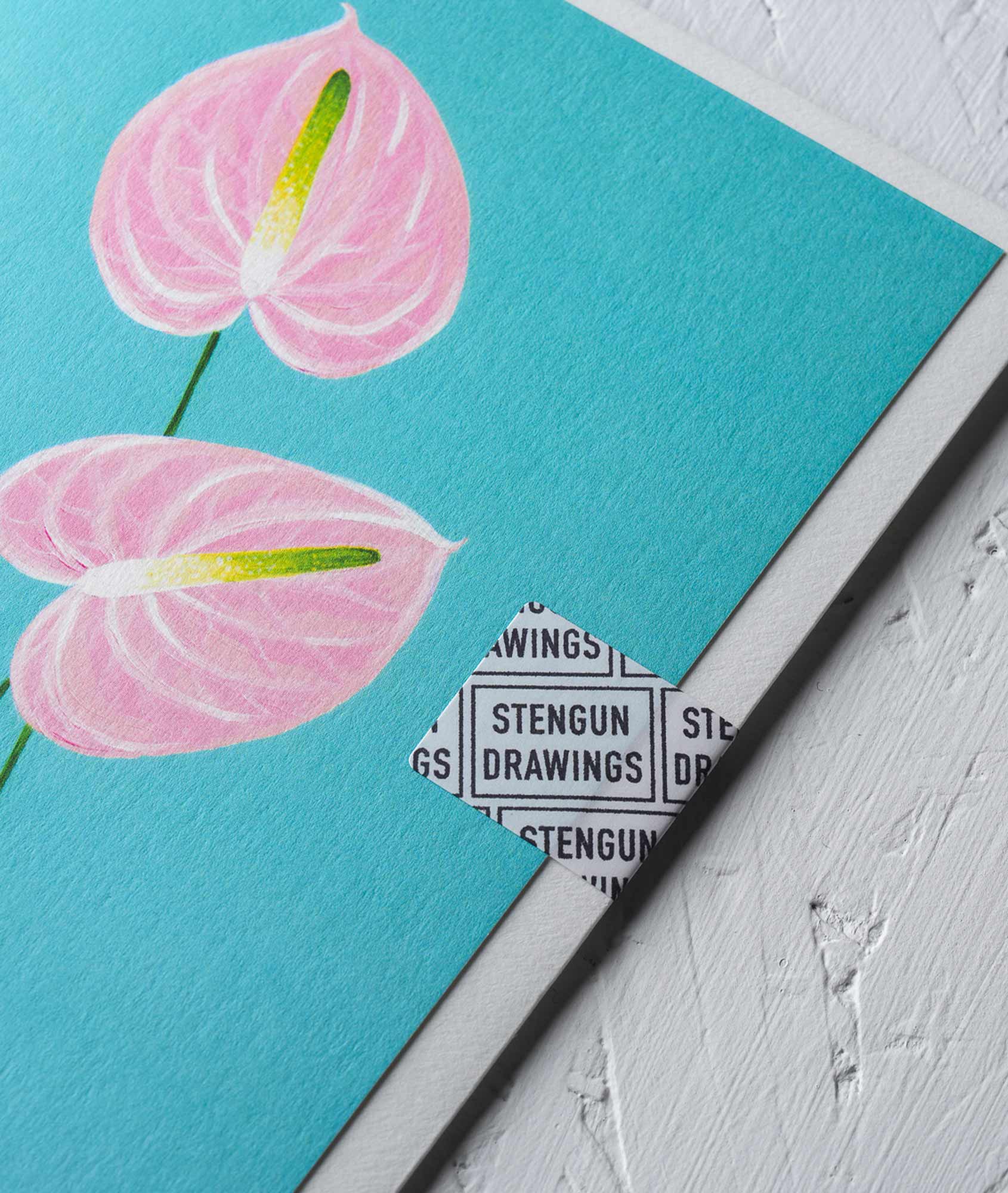 Anthurium Greeting Card