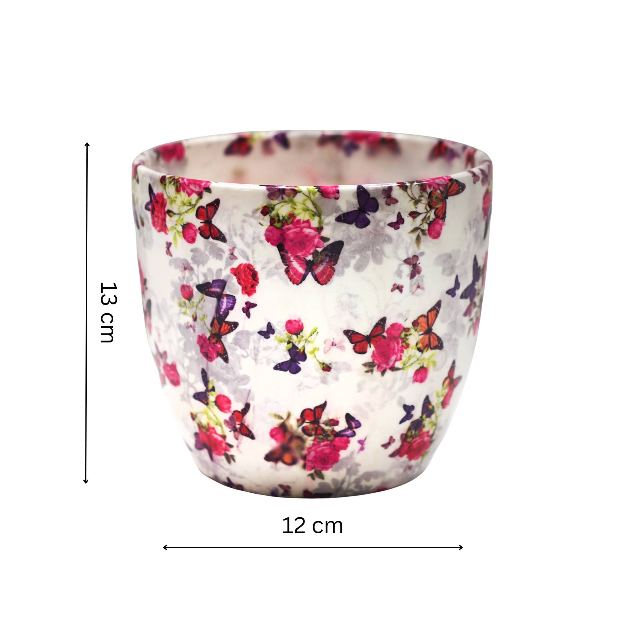 Monza Indoor Ceramic Plant Pot H13cm x D13cm