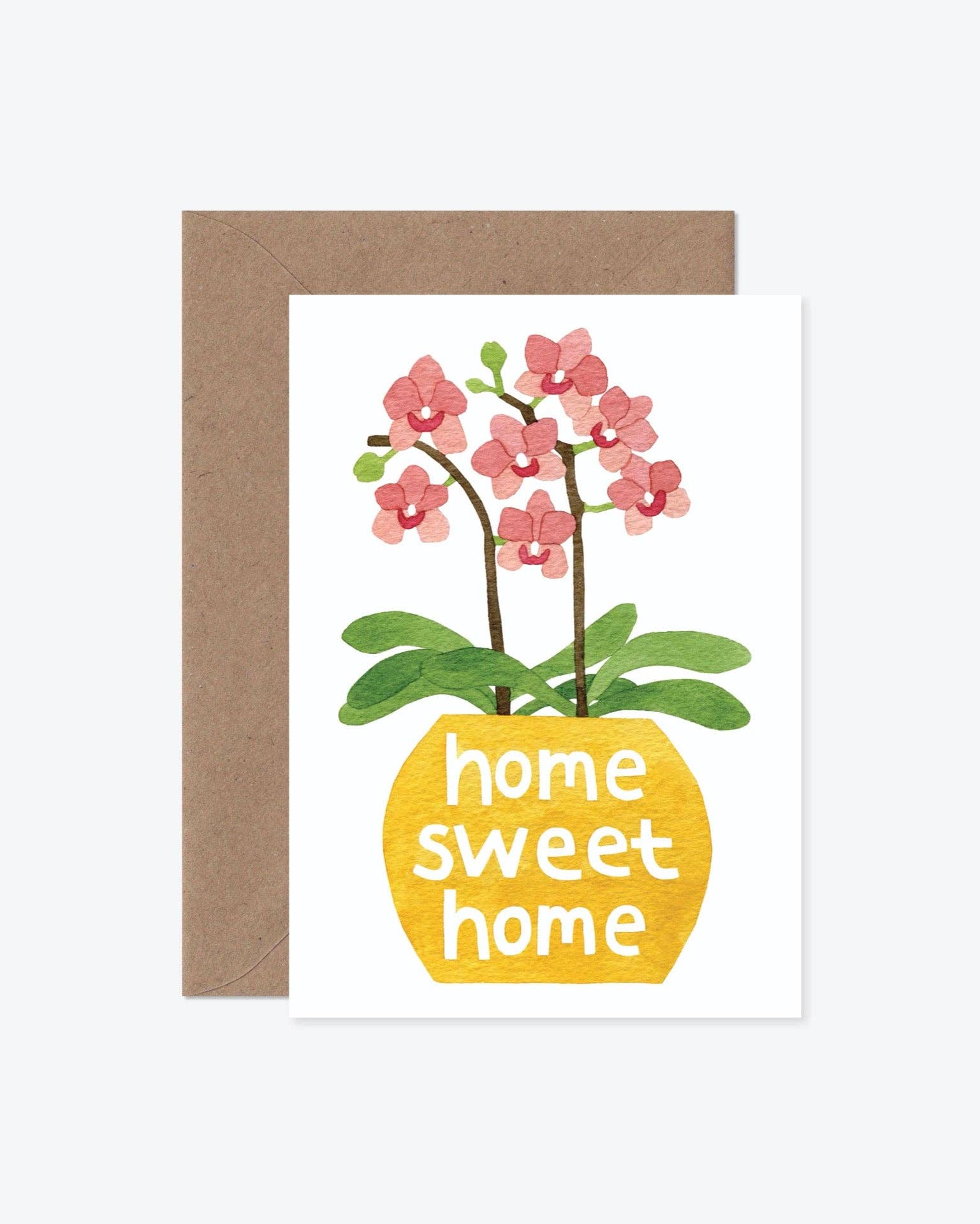 Home Sweet Home Orchid Card