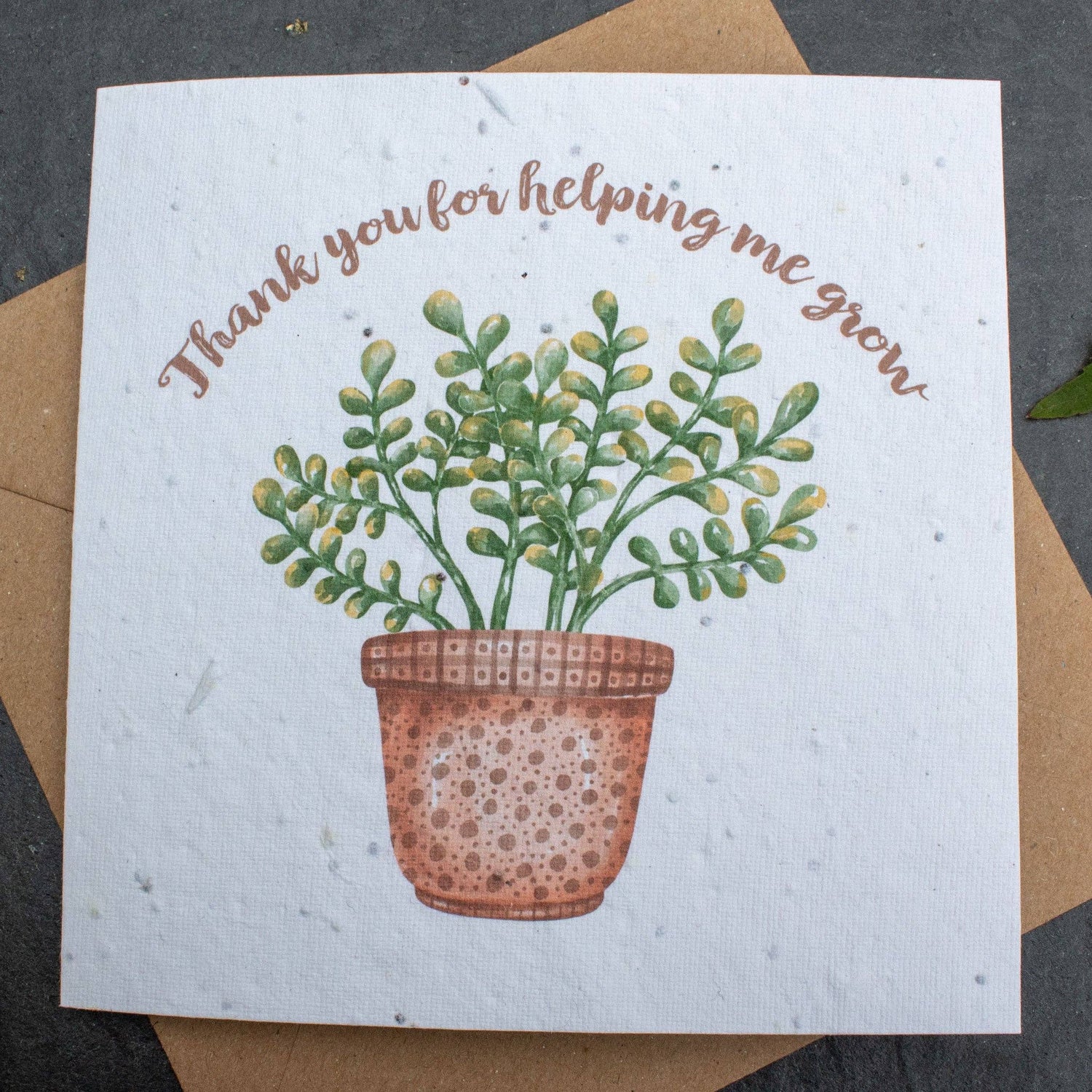 Plantable Card - Thank You For Helping Me Grow