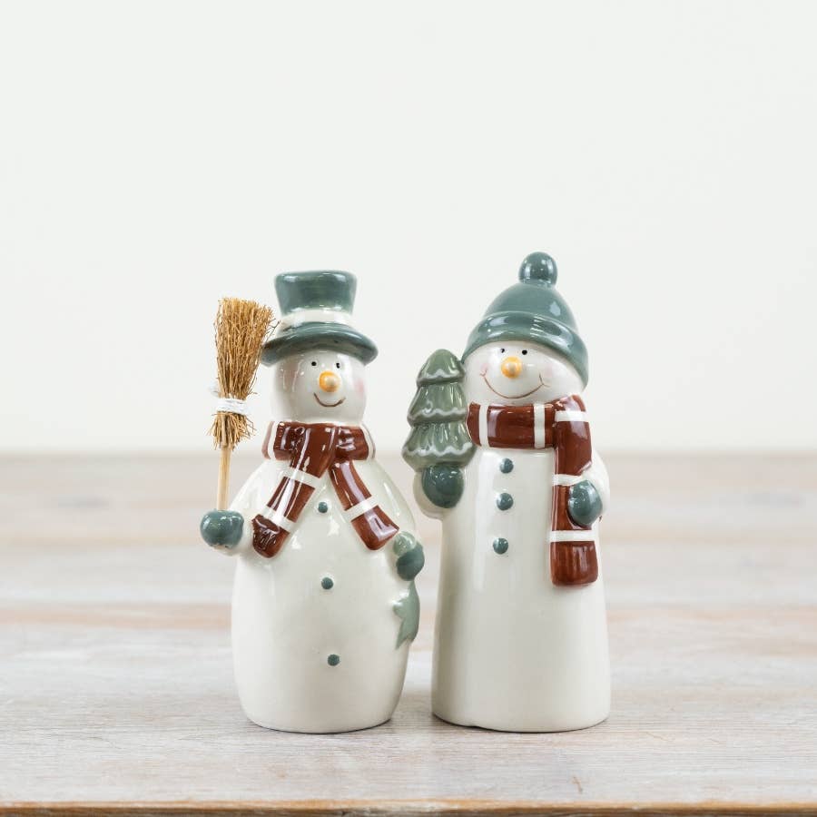 Small Snowman Ornament, 13cm