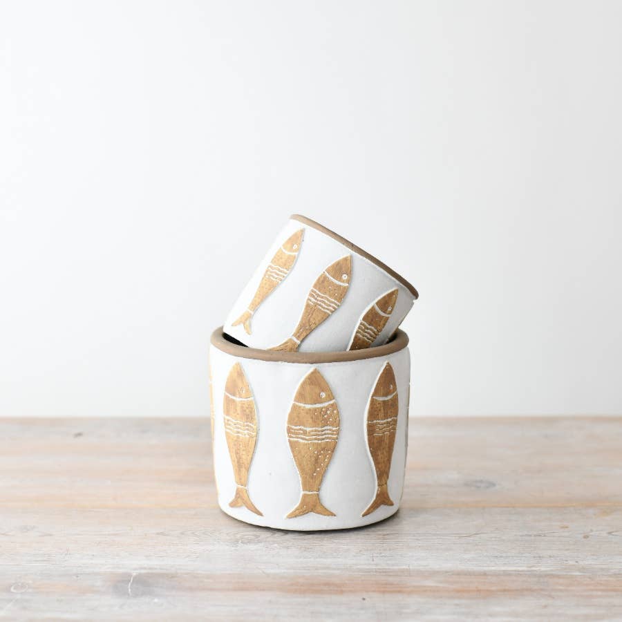 Small Fish Design Planter, 12cm