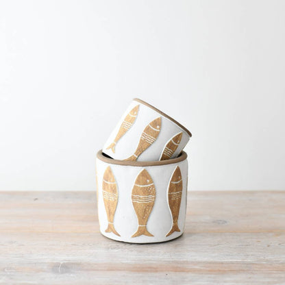 Small Fish Design Planter, 12cm