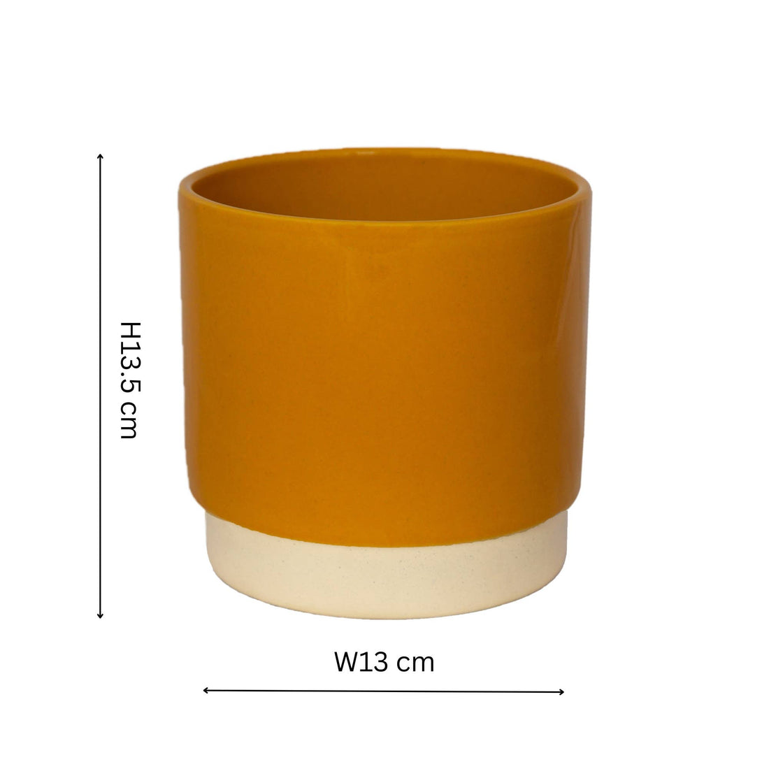 Enos Ceramic Indoor Plant Pot H13.5cm D13cm