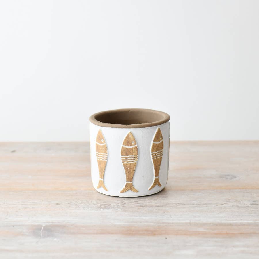 Small Fish Design Planter, 12cm
