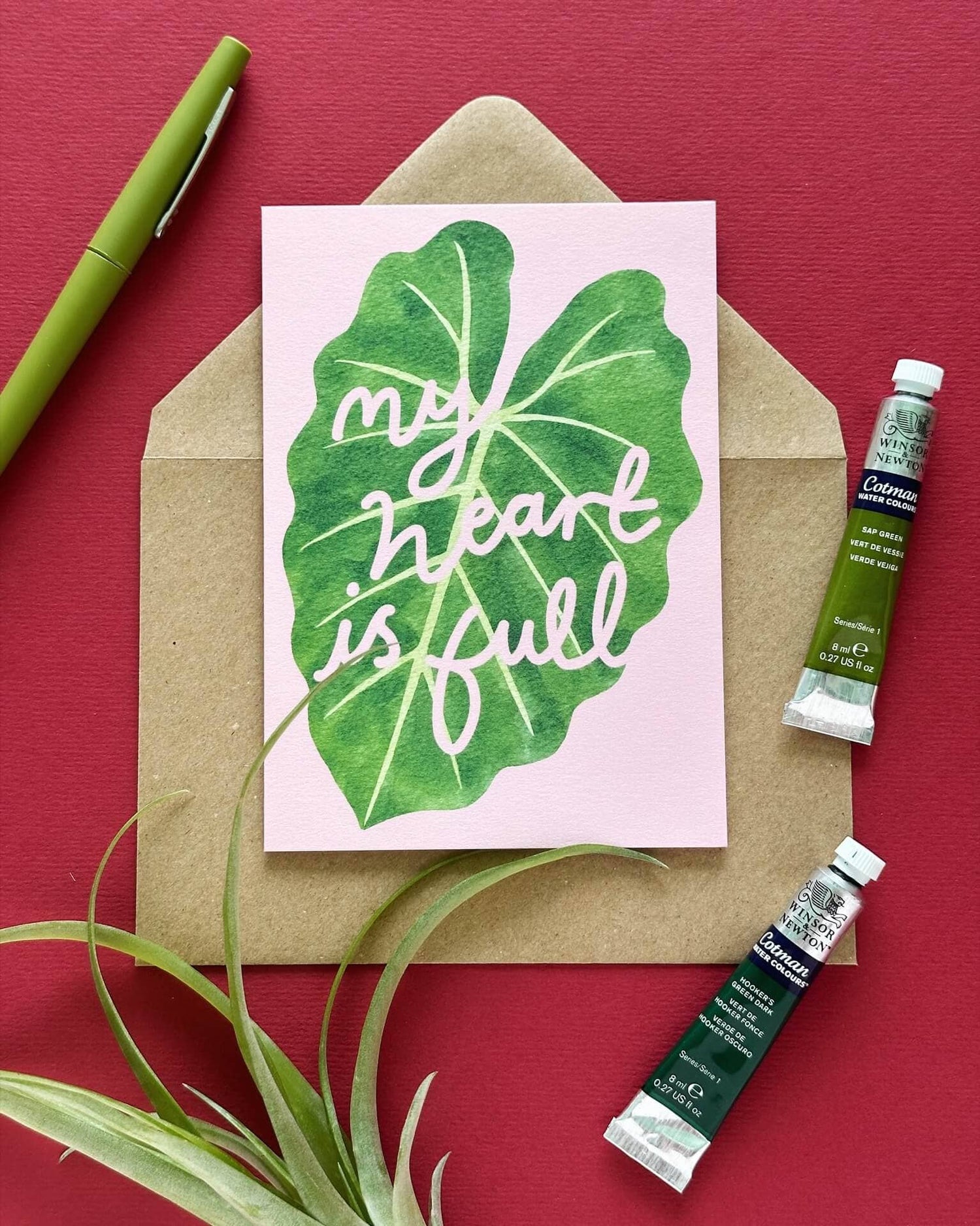 My Heart is Full Alocasia Card