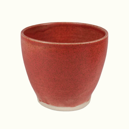 Mini Cherry Red Handmade Ceramic Plant Pot