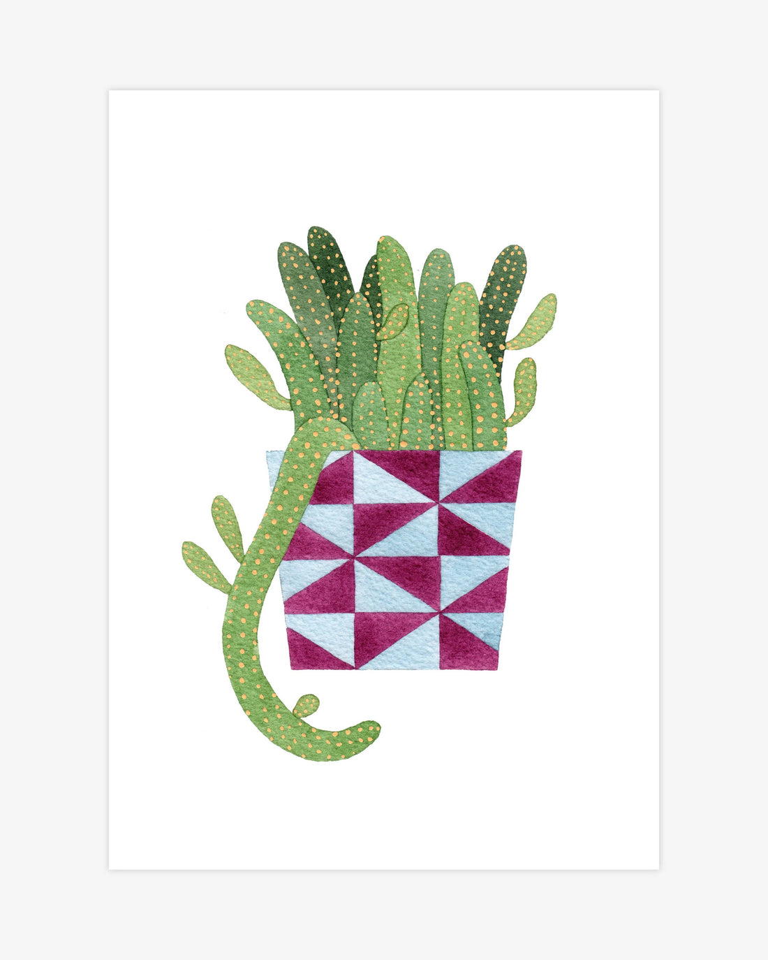 Peanut Cactus A5 Print