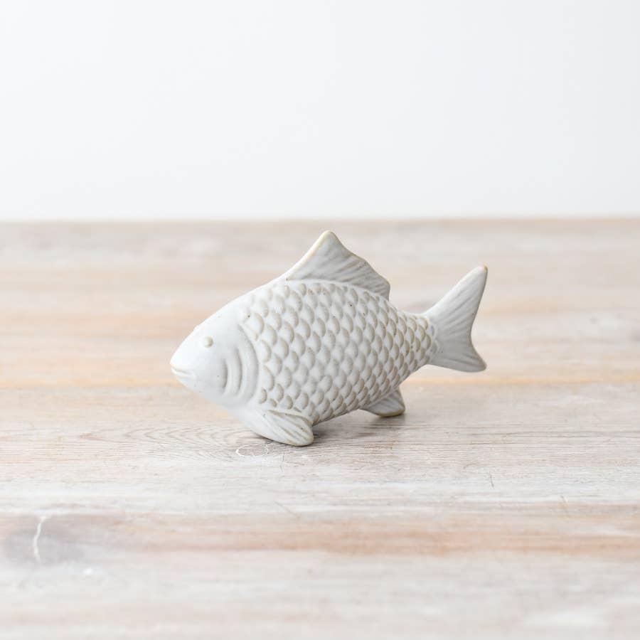 Porcelain Fish Ornament, 12.5cm