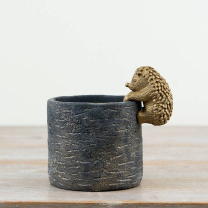 Planter with Hedgehog Pot Hanger, 11cm