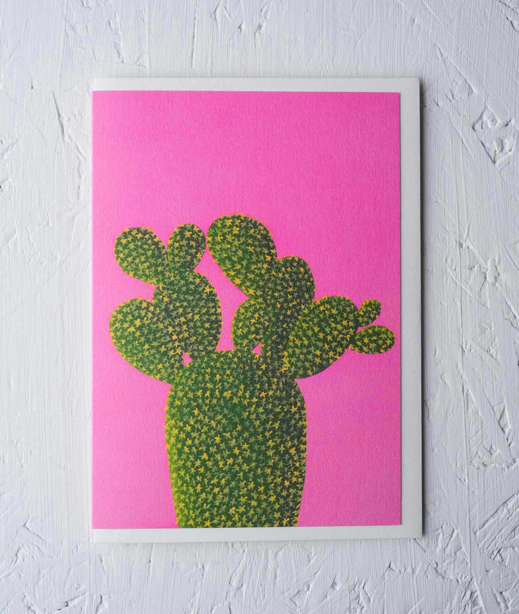 Cactus on Pink Greeting Card