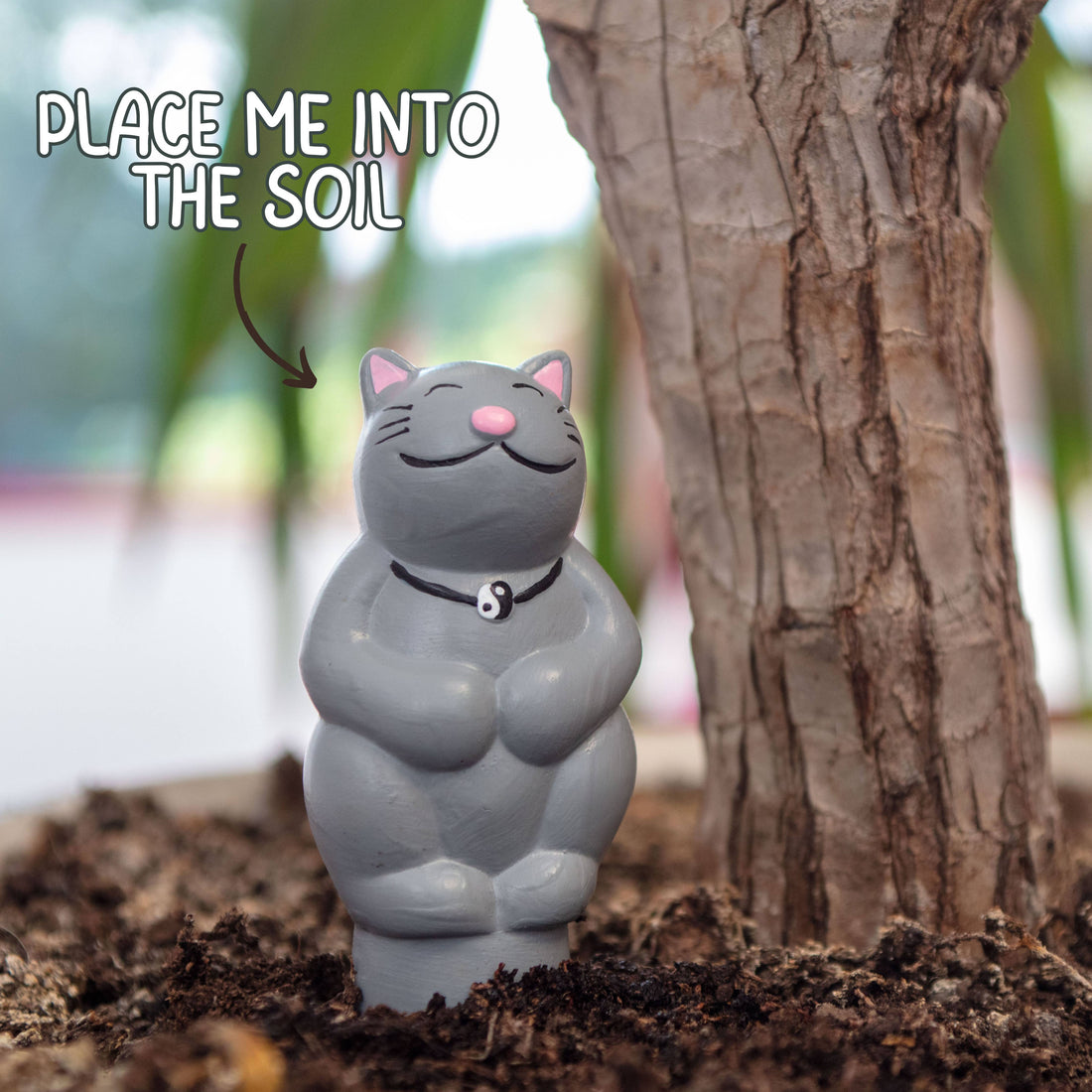 Grow with the Flow Kitty - Indoor House Plant Accessories