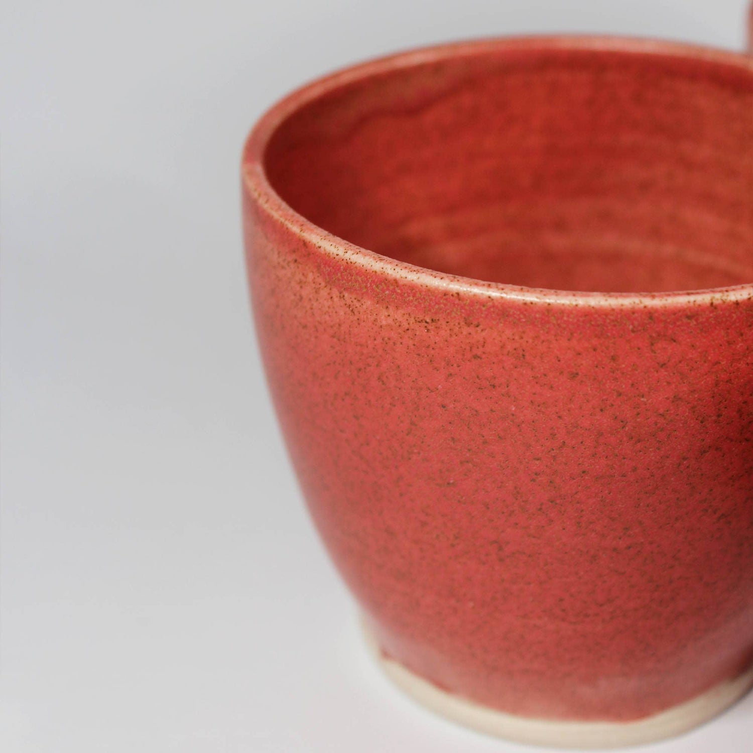 Mini Cherry Red Handmade Ceramic Plant Pot