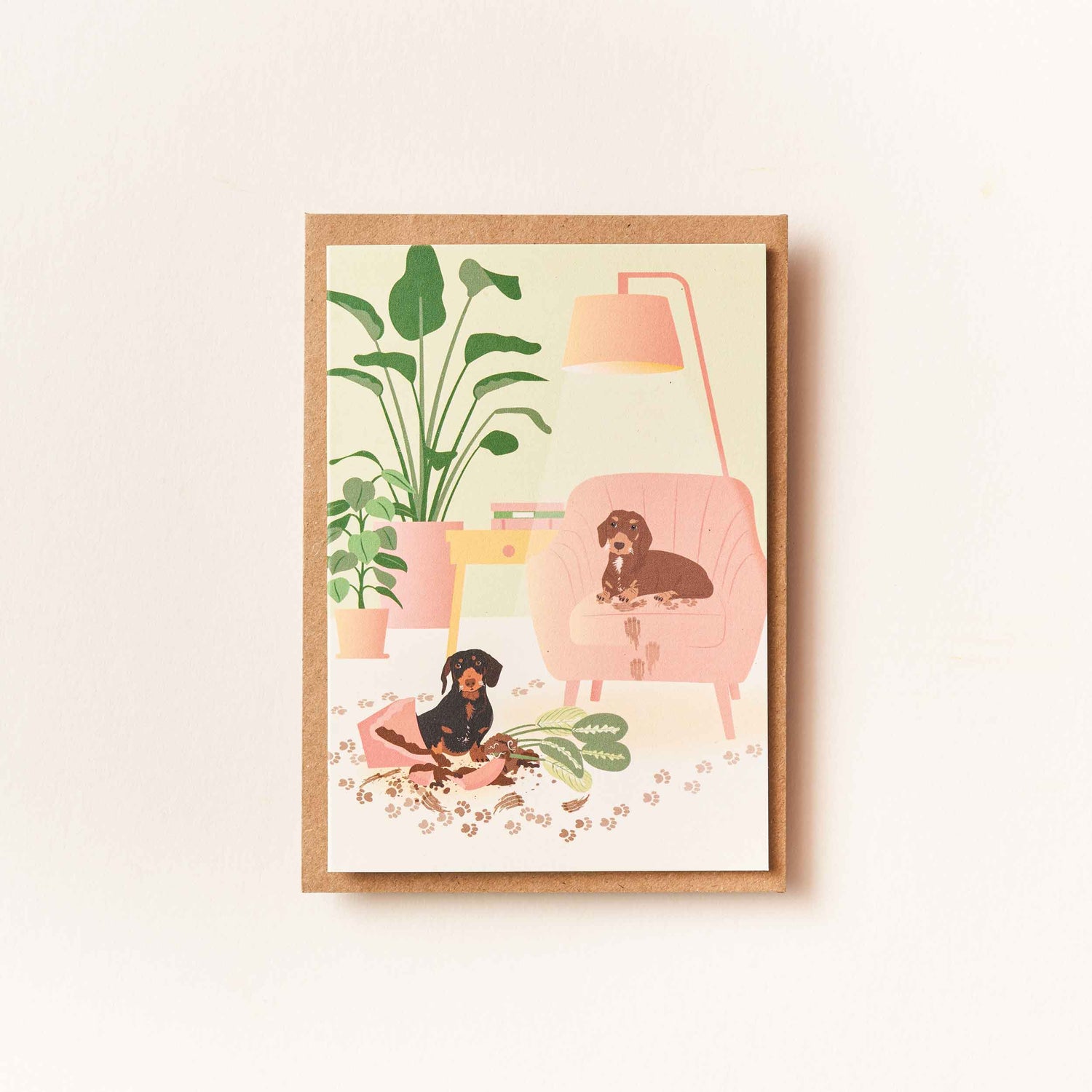 Dachshund Dog - greetings card