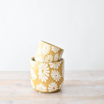 Stoneware Flower Planter, 14cm