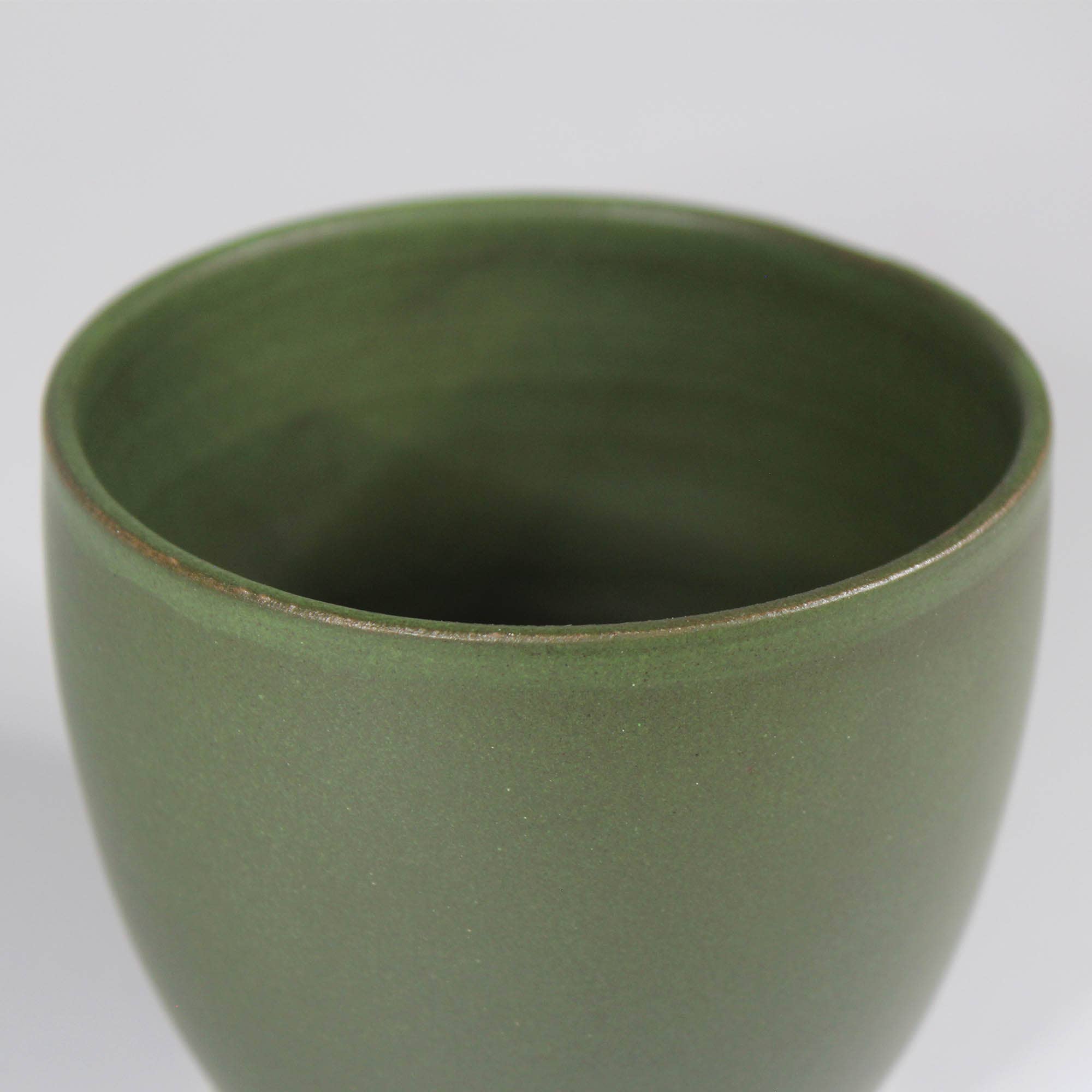 Mini Moss Green Handmade Ceramic Plant Pot