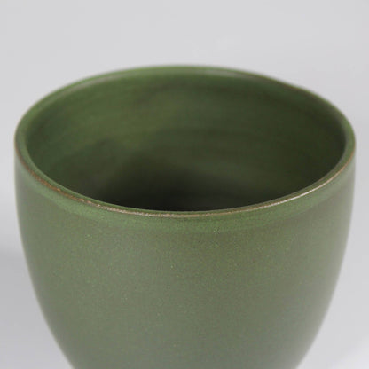 Mini Moss Green Handmade Ceramic Plant Pot