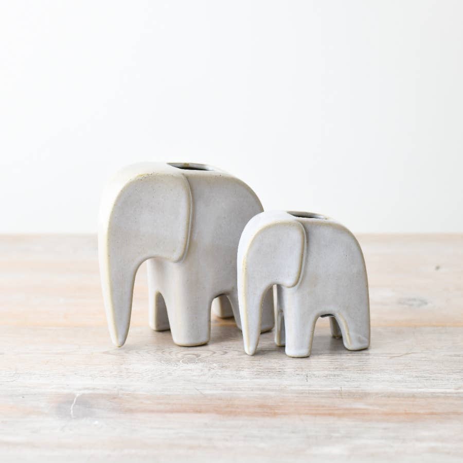 Elephant Vase Porcelain, 13cm