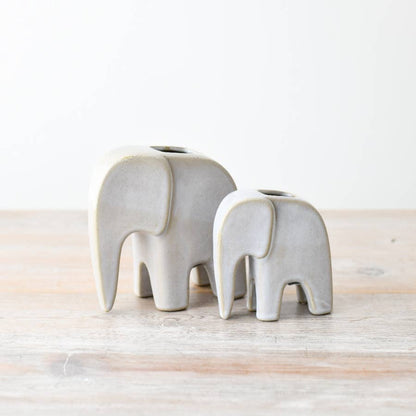 Elephant Vase Porcelain, 13cm