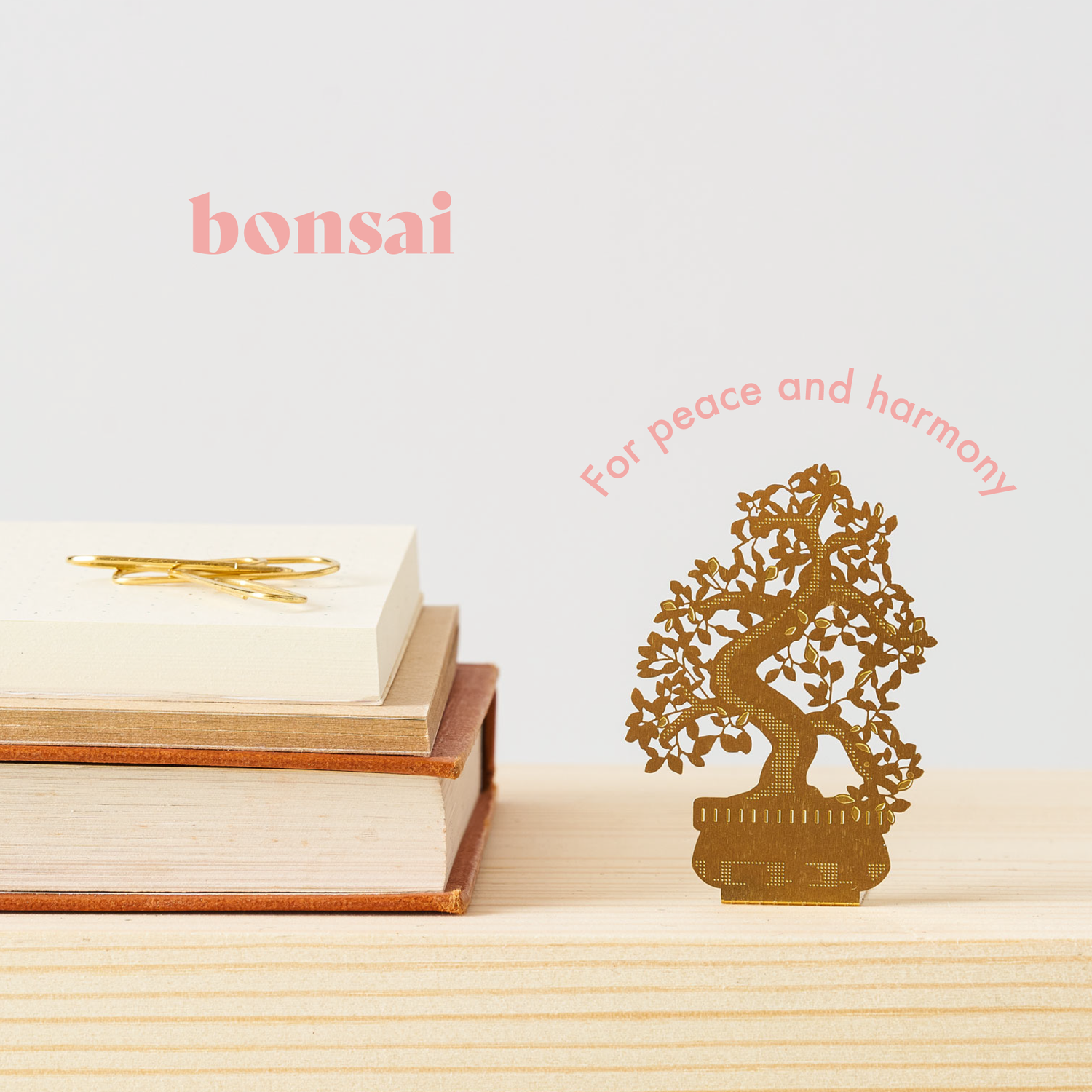 Tiny Tree Bonsai, brass ornamental keepsake, letterbox gift