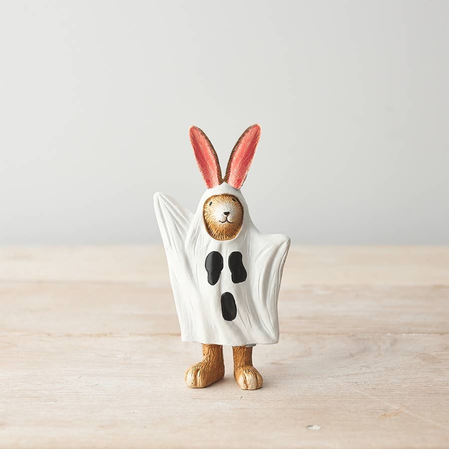 Jasper Ghost Bunny Ornament, 14cm
