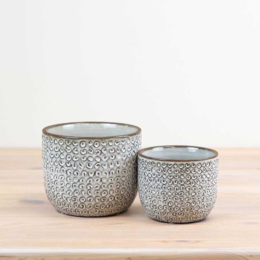 Patterned Flower Planter, 14cm