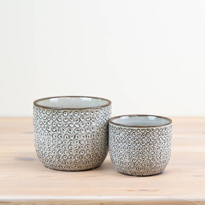 Patterned Flower Planter, 14cm