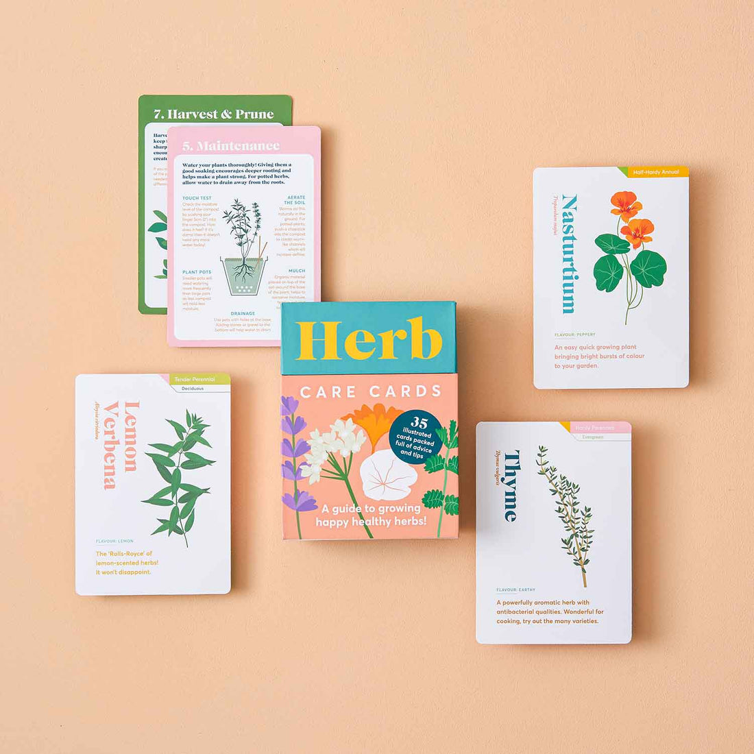 Herb Care Cards, botanical gardening tips &amp; advice