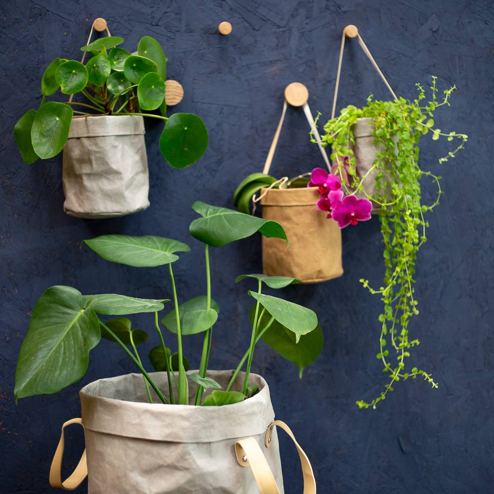 Brown Eco Washable Hanging Planter