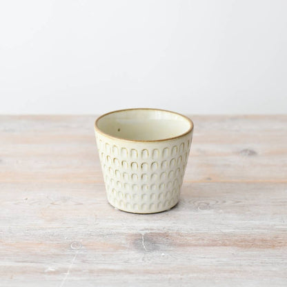 Cream Flower Planter, 11cm